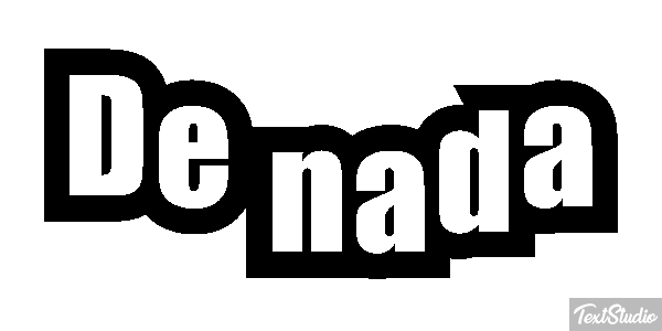 De nada Effetto testo