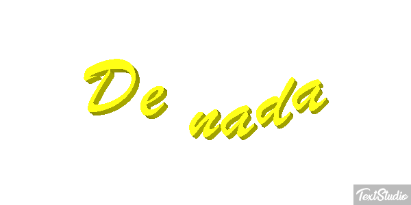 De nada Effetto testo