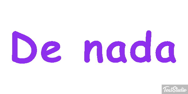 De nada Effetto testo