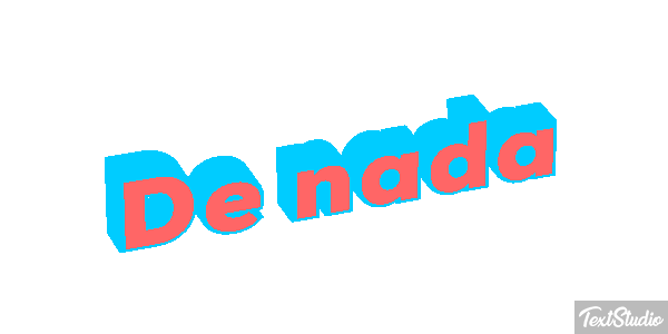 De nada Effetto testo