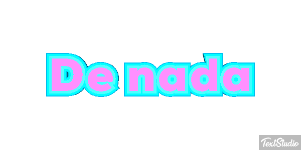 De nada Effetto testo