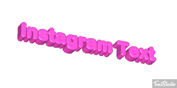 Instagram Text Text effect