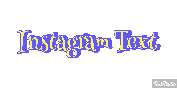 Instagram Text Text effect