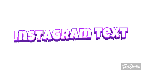 Instagram Text Text effect