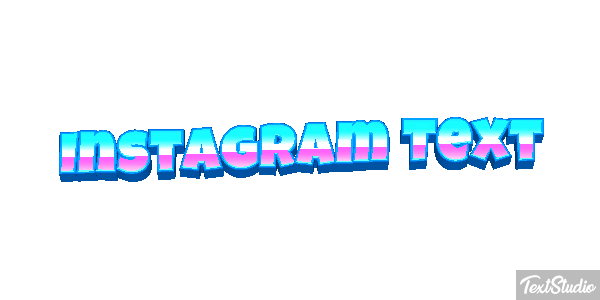 Instagram Text Text effect