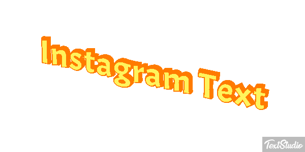 Instagram Text Text effect