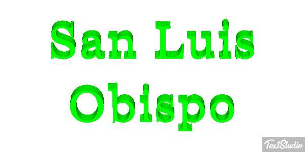 San Luis Obispo Effetto testo