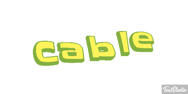 Cable Text effect