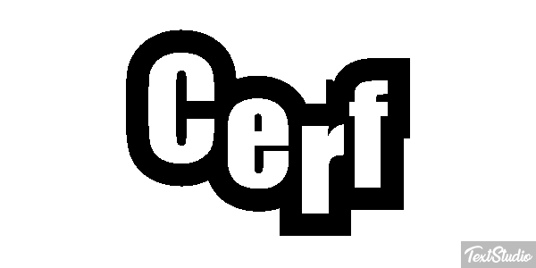 Cerf Effet de texte