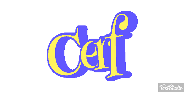 Cerf Effet de texte