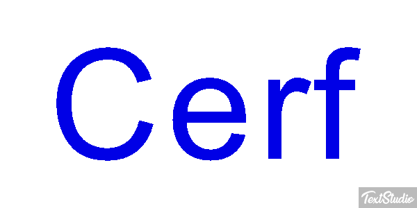 Cerf Effet de texte