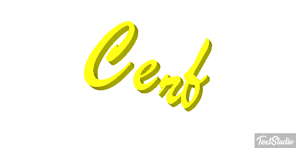 Cerf Effet de texte