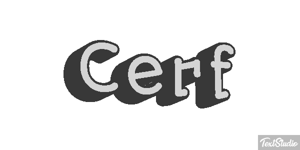 Cerf Effet de texte