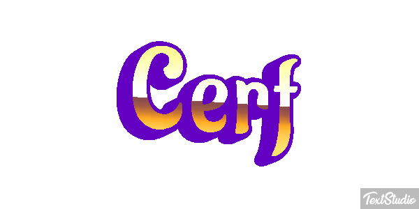 Cerf Effet de texte