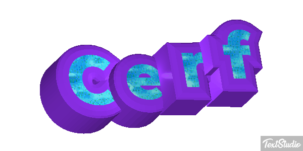 Cerf Effet de texte