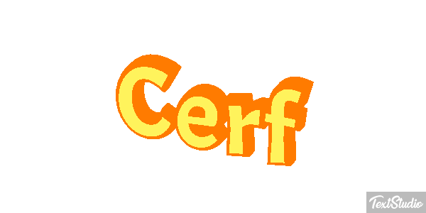 Cerf Effet de texte