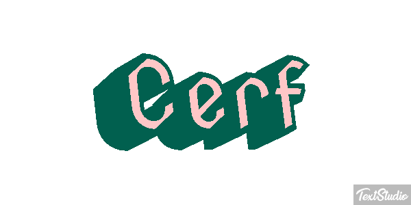Cerf Effet de texte