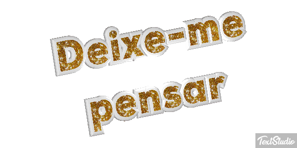 Deixe-me pensar テキスト効果