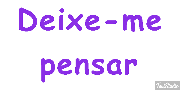 Deixe-me pensar テキスト効果