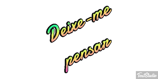 Deixe-me pensar テキスト効果
