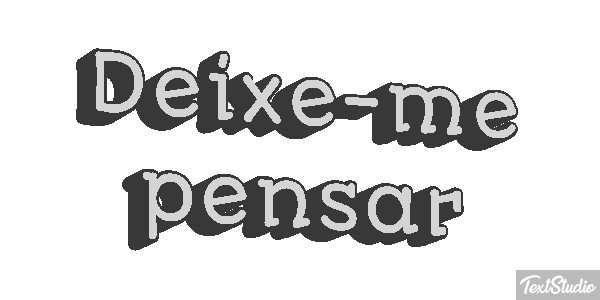 Deixe-me pensar テキスト効果