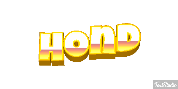 Hond Texteffekt
