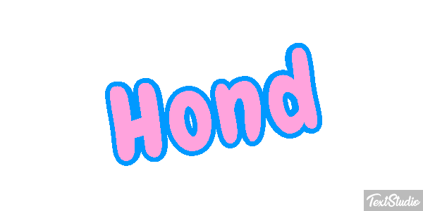 Hond Texteffekt