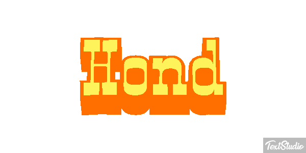 Hond Texteffekt