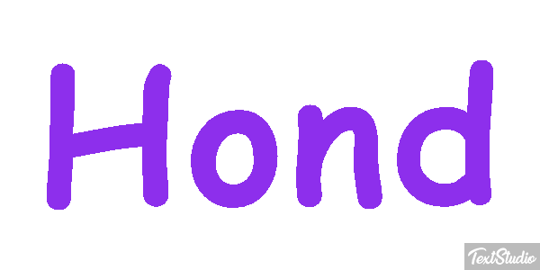 Hond Texteffekt