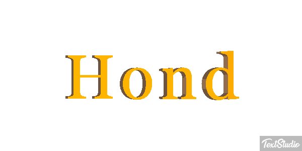 Hond Texteffekt