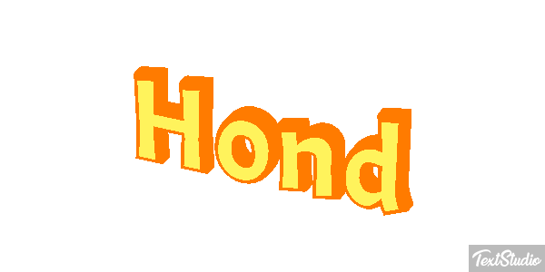Hond Texteffekt