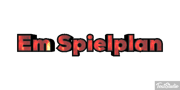 Em Spielplan Text effect