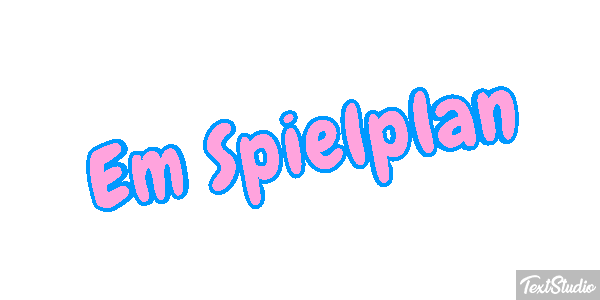 Em Spielplan Text effect