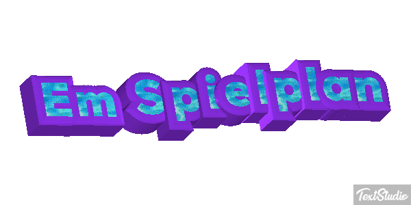 Em Spielplan Text effect