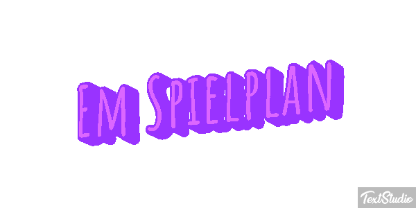 Em Spielplan Text effect
