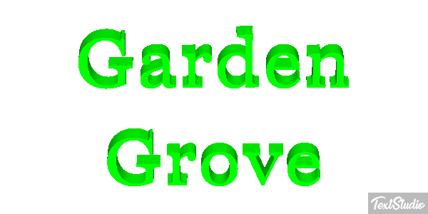 Garden Grove Efekt tekstowy