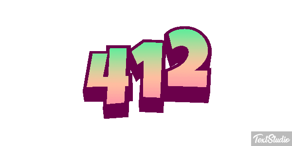 412 Text effect