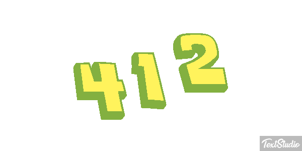 412 Text effect