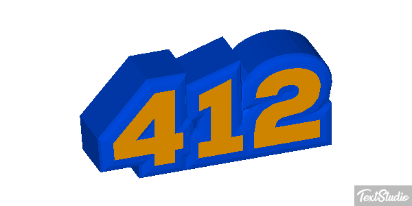 412 Text effect