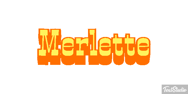 Merlette Текстовый эффект