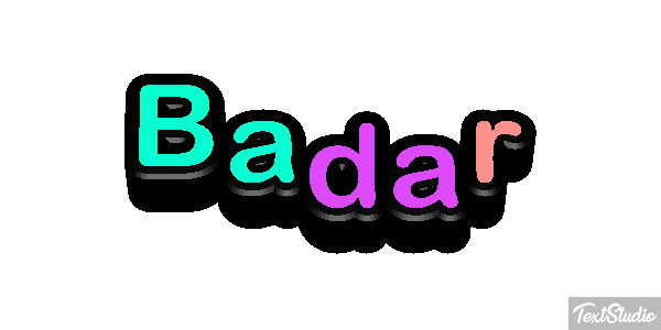 Badar Текстовый эффект