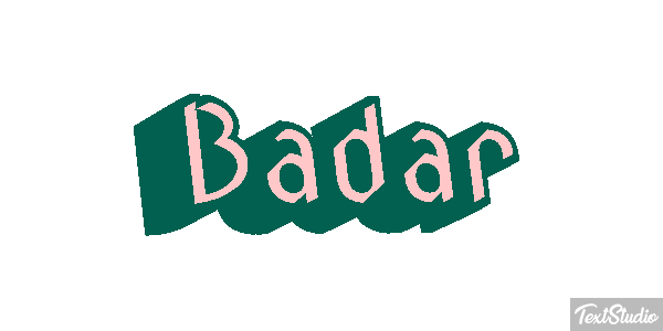 Badar Текстовый эффект
