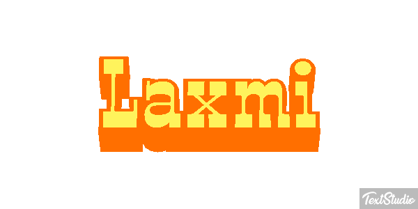Laxmi Text effect