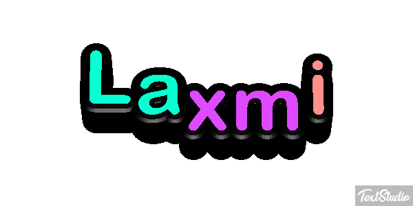Laxmi Text effect
