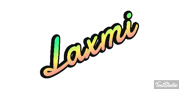 Laxmi Text effect