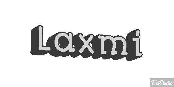 Laxmi Text effect