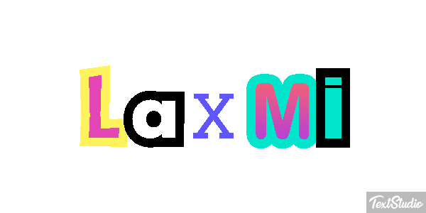 Laxmi Text effect