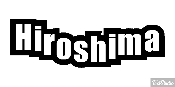 Hiroshima Texteffekt