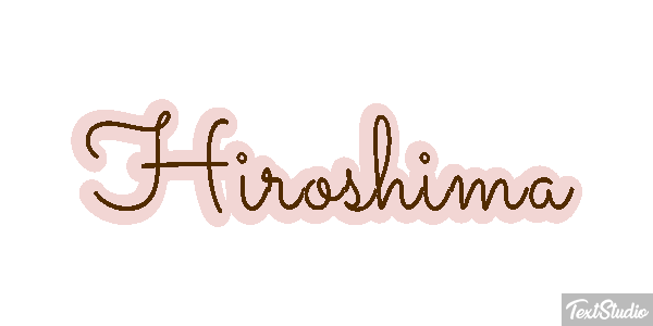 Hiroshima Texteffekt