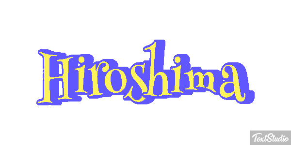 Hiroshima Texteffekt